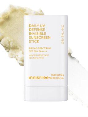 innisfree Daily UV Invisible Korean Sunscreen Stick SPF 50+ for Face & Body NIB